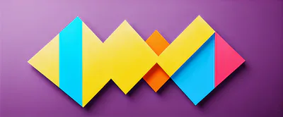 Abstract Geometric Shapes With Vibrant Colors
