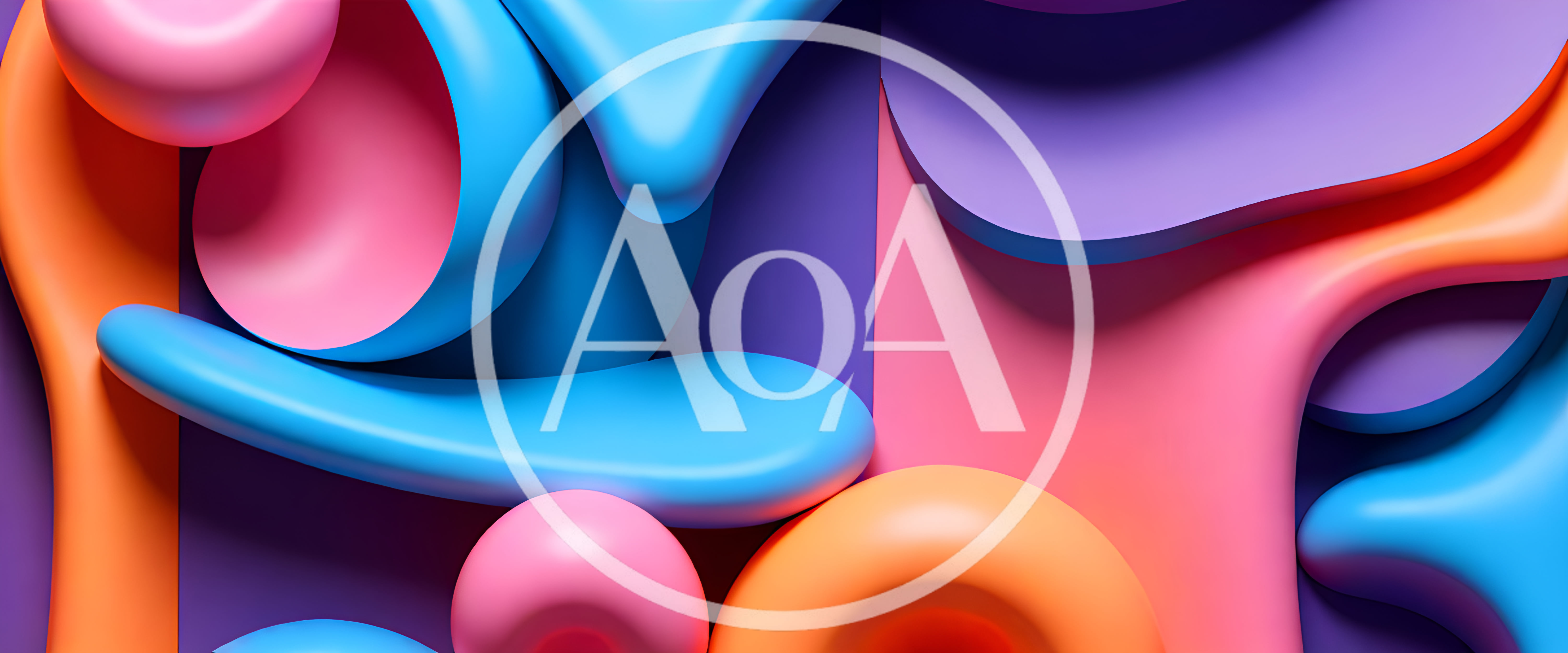 Abstract 3D Background With Colorful Fluid Shapes