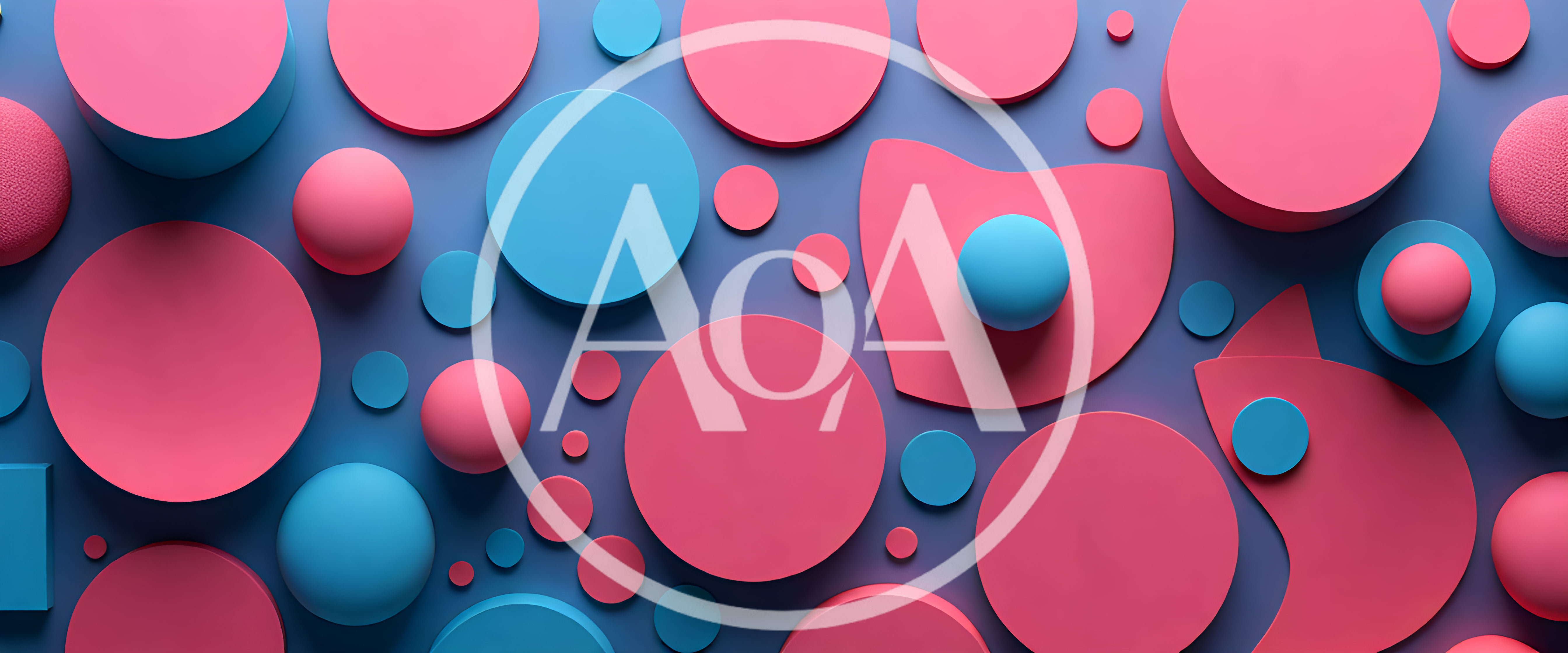 Abstract 3D Geometric Shapes Composition