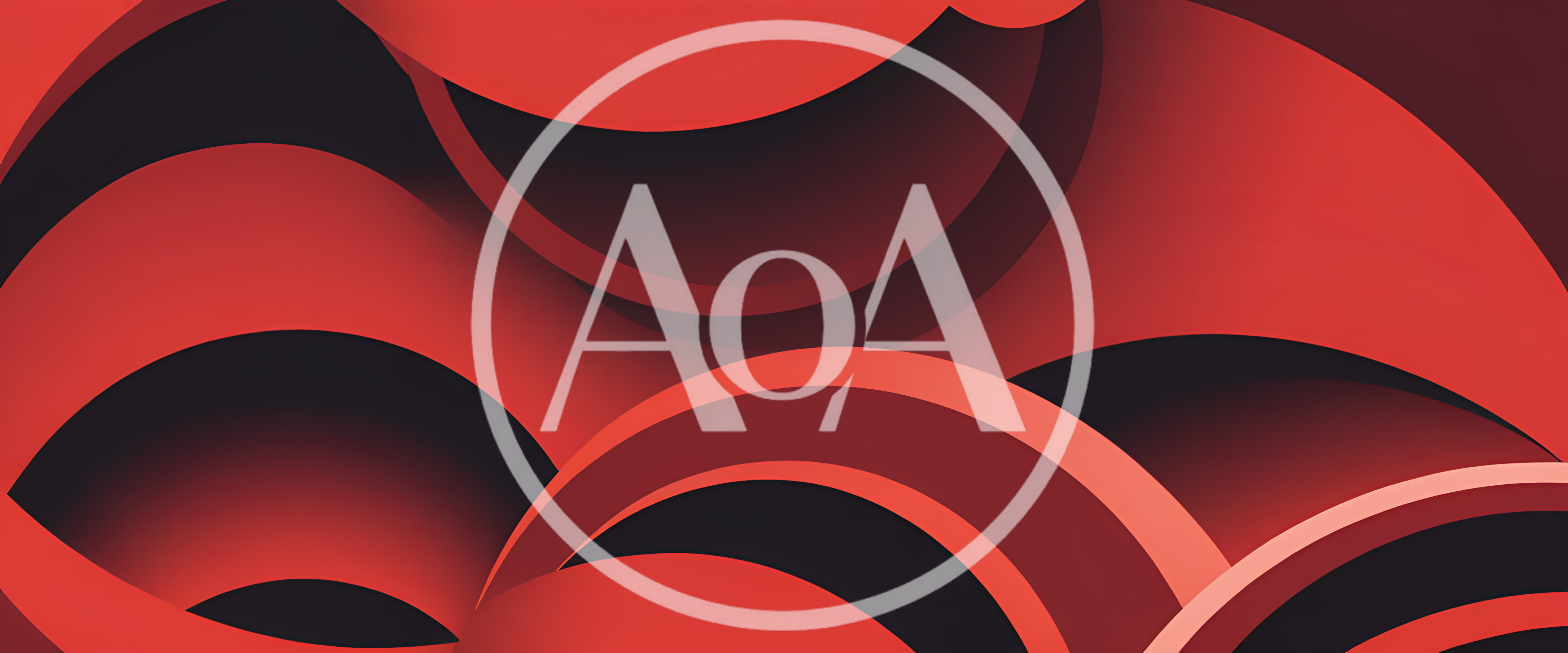 Abstract Red And Black Curved Geometric Background
