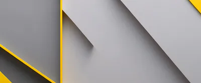 Abstract Geometric Background With Yellow Lines And Grey Panels