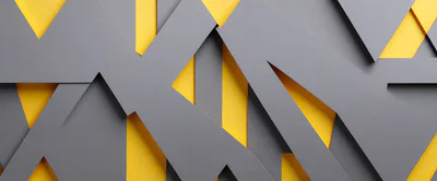 Abstract Geometric Background With Grey And Yellow Shapes
