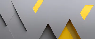 Abstract Geometric Background With Grey Panels And Yellow Accents