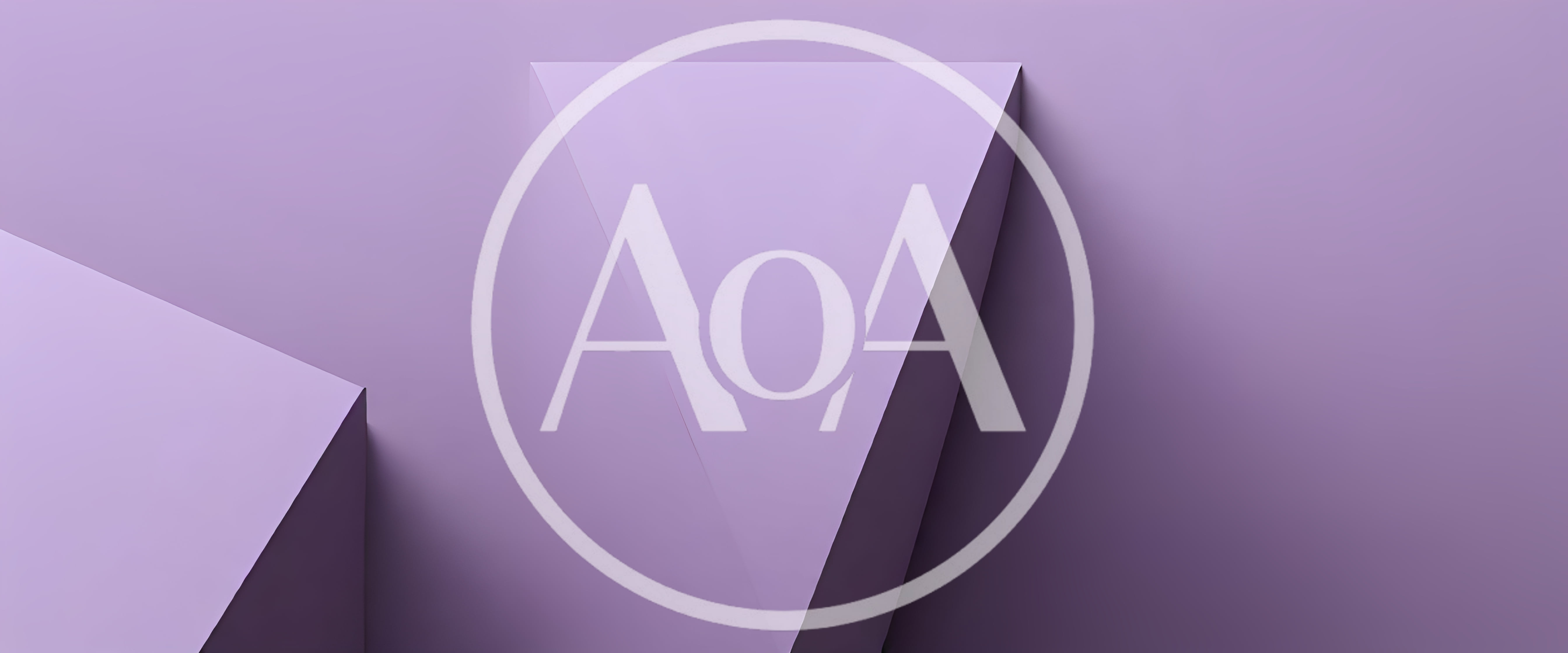Abstract Geometric Purple Shapes With Soft Lighting