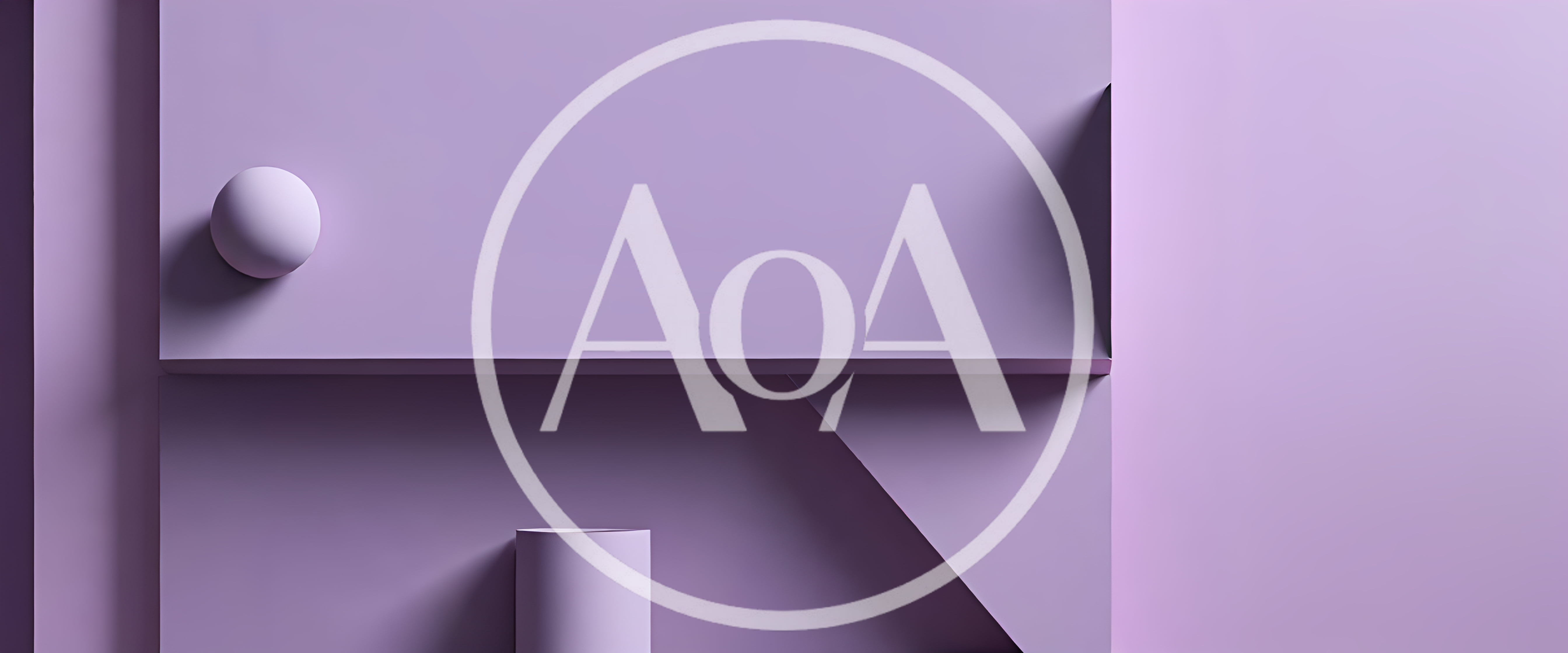 Abstract 3D Geometric Shapes In Pastel Purple