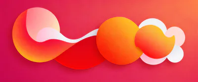 Abstract Gradient Circles And Fluid Shapes Background