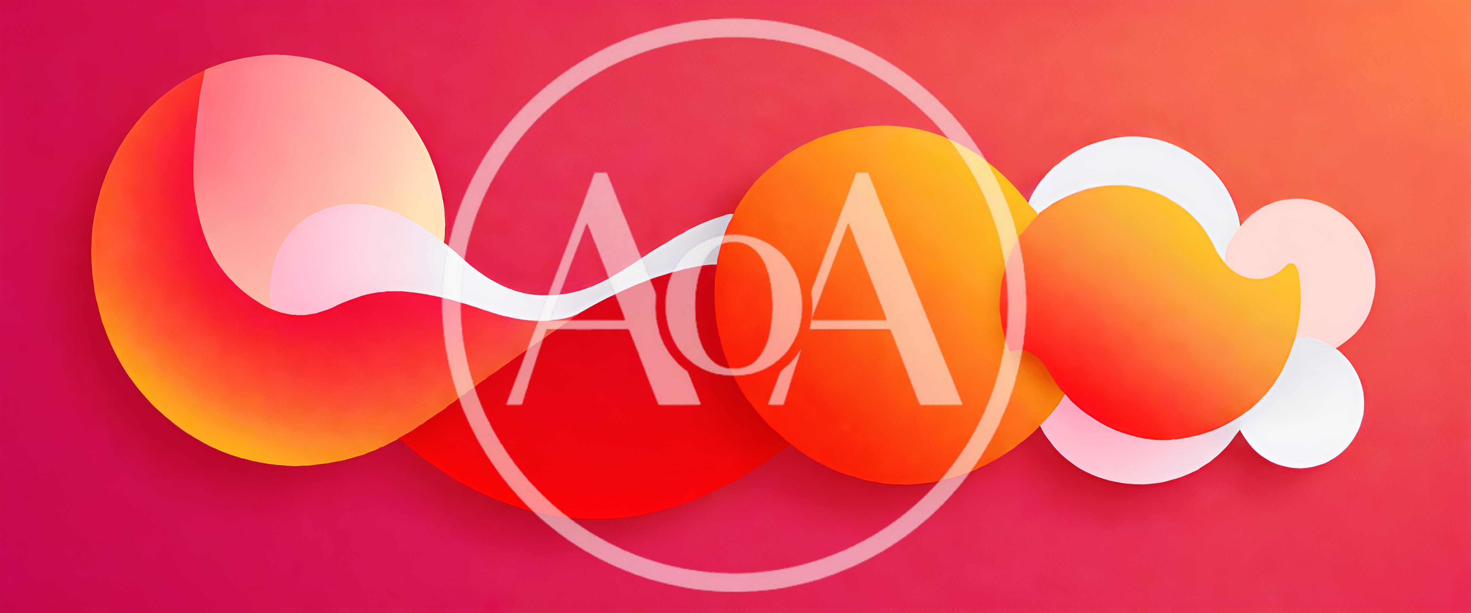 Abstract Gradient Circles And Fluid Shapes Background