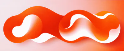Abstract Orange Fluid Wave Background Design