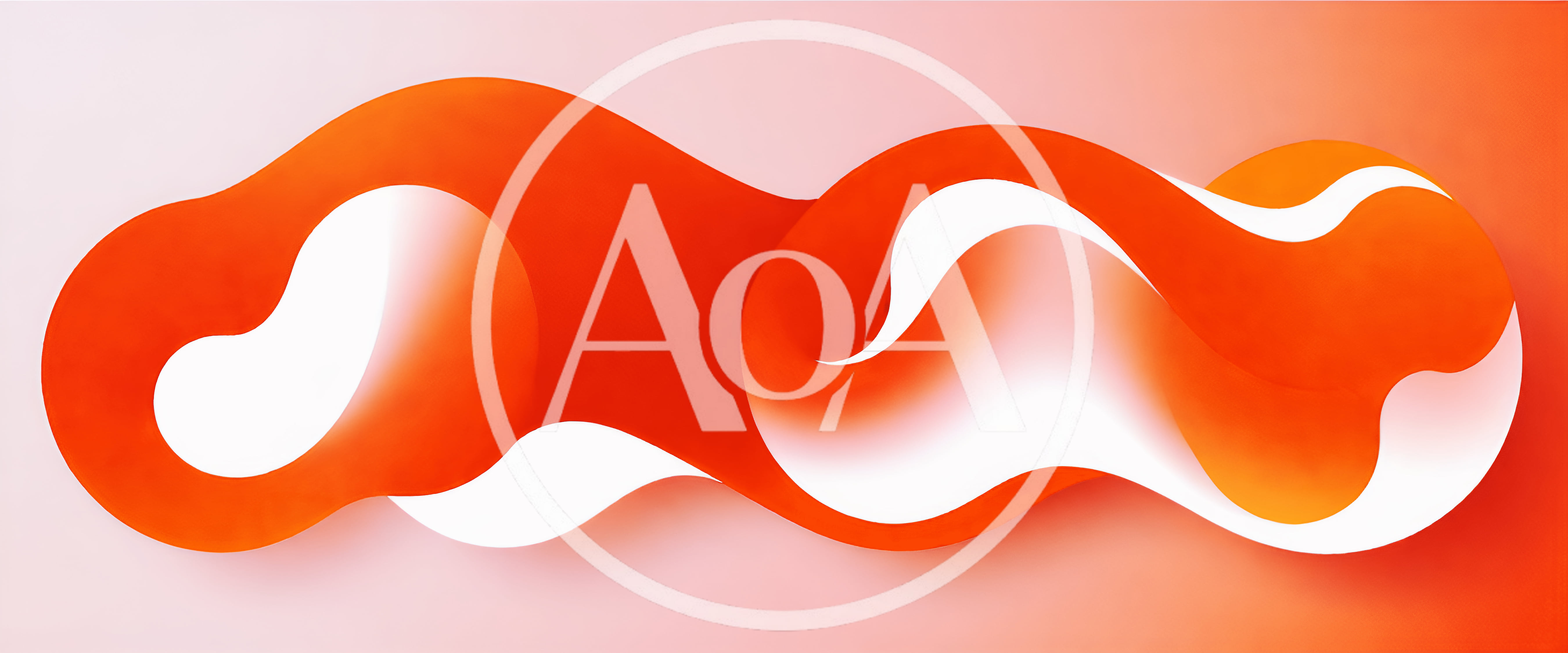 Abstract Orange Fluid Wave Background Design