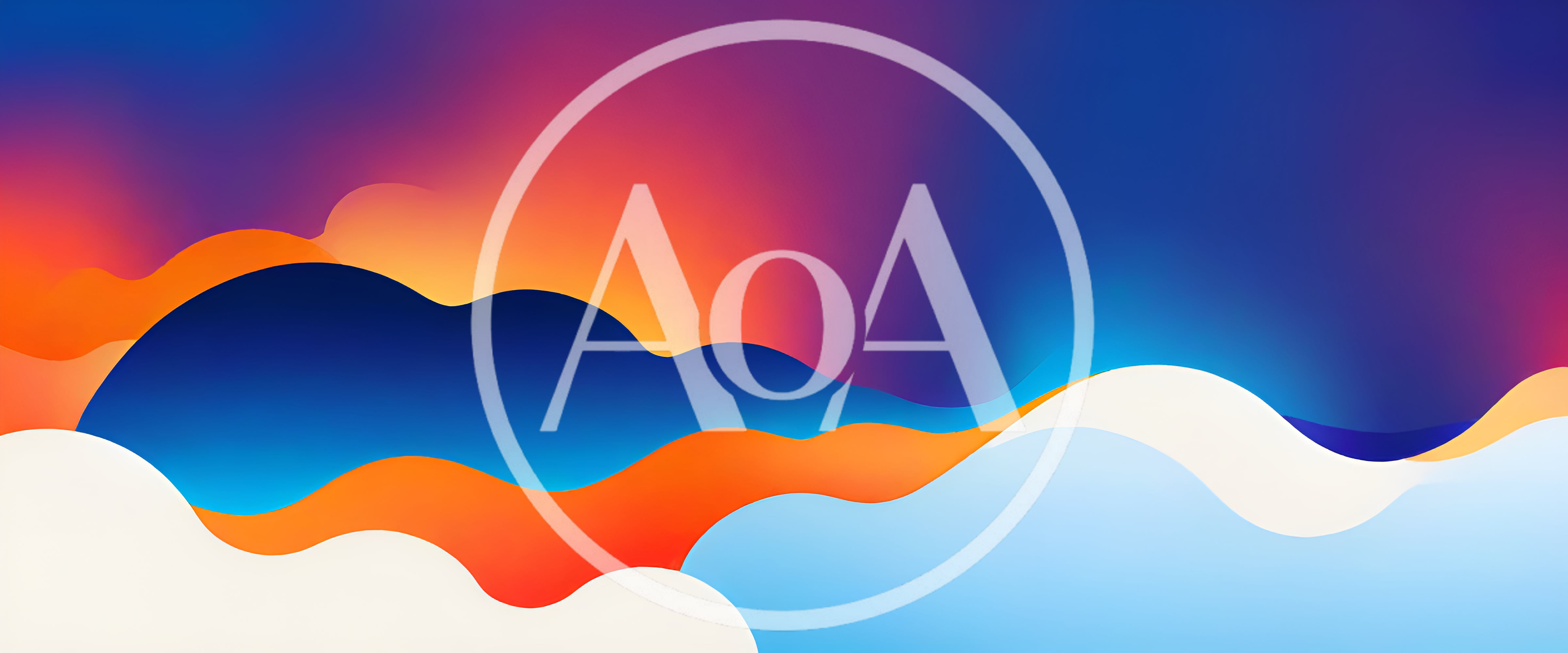 Abstract Wavy Gradient Background With Fluid Shapes