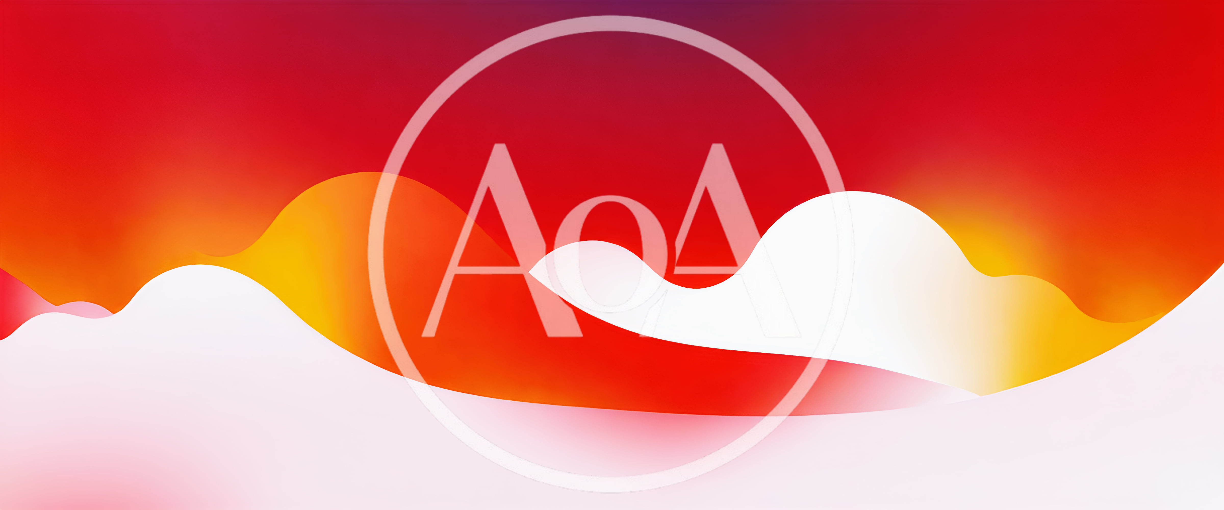 Abstract Red And Orange Fluid Wave Background