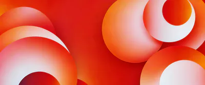 Abstract Red And Orange Circular Gradient Background