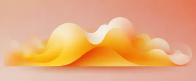 Abstract Fluid Wave Layers In Warm Gradient Tones
