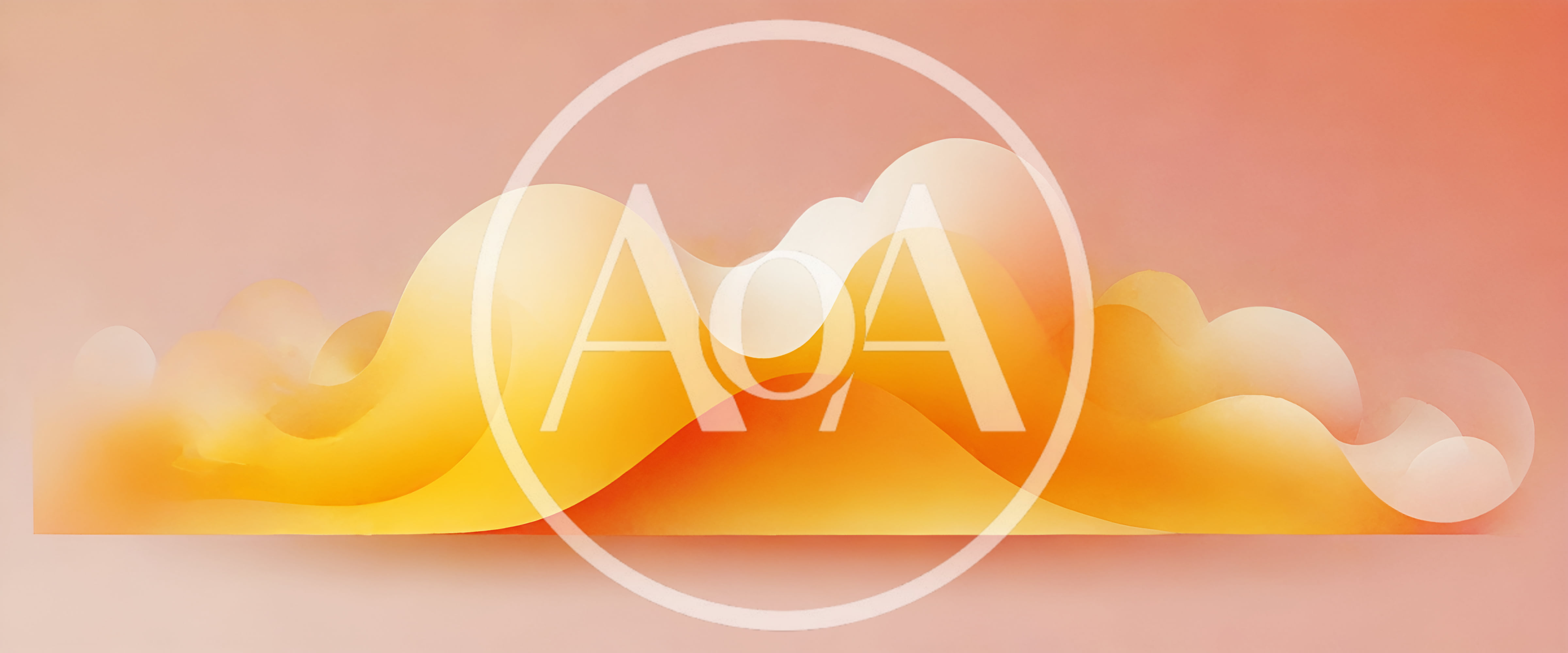 Abstract Fluid Wave Layers In Warm Gradient Tones
