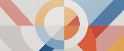 Abstract Geometric Background With Circles And Diagonal Lines