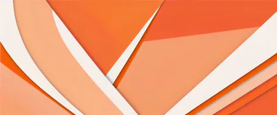Abstract Geometric Background With Orange And White Layers