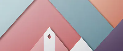 Abstract Geometric Mountain Landscape Digital Illustration
