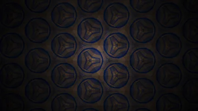 Abstract Geometric Pattern Morphing Into Circular Shapes