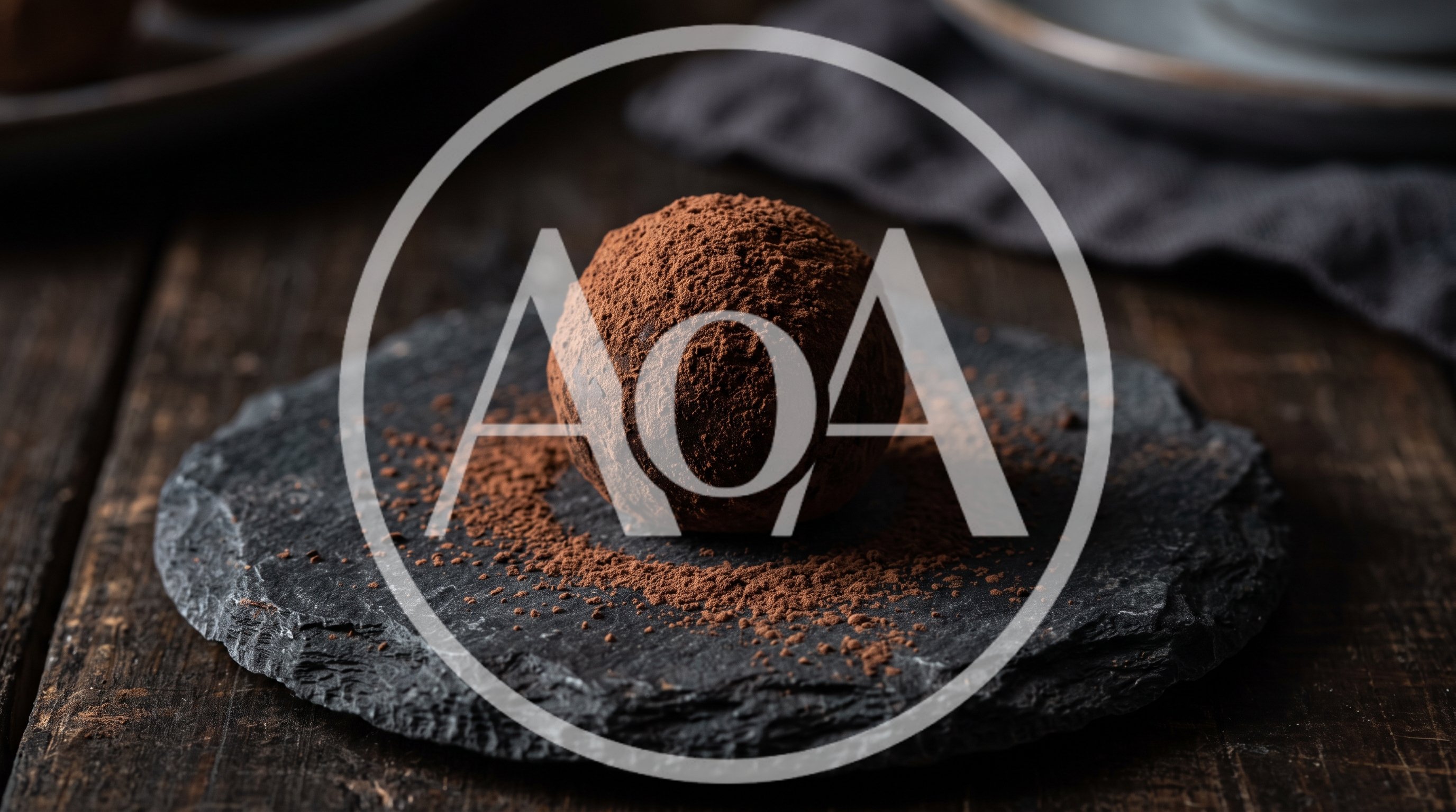 Single Chocolate Truffle Dusted With Cocoa Powder