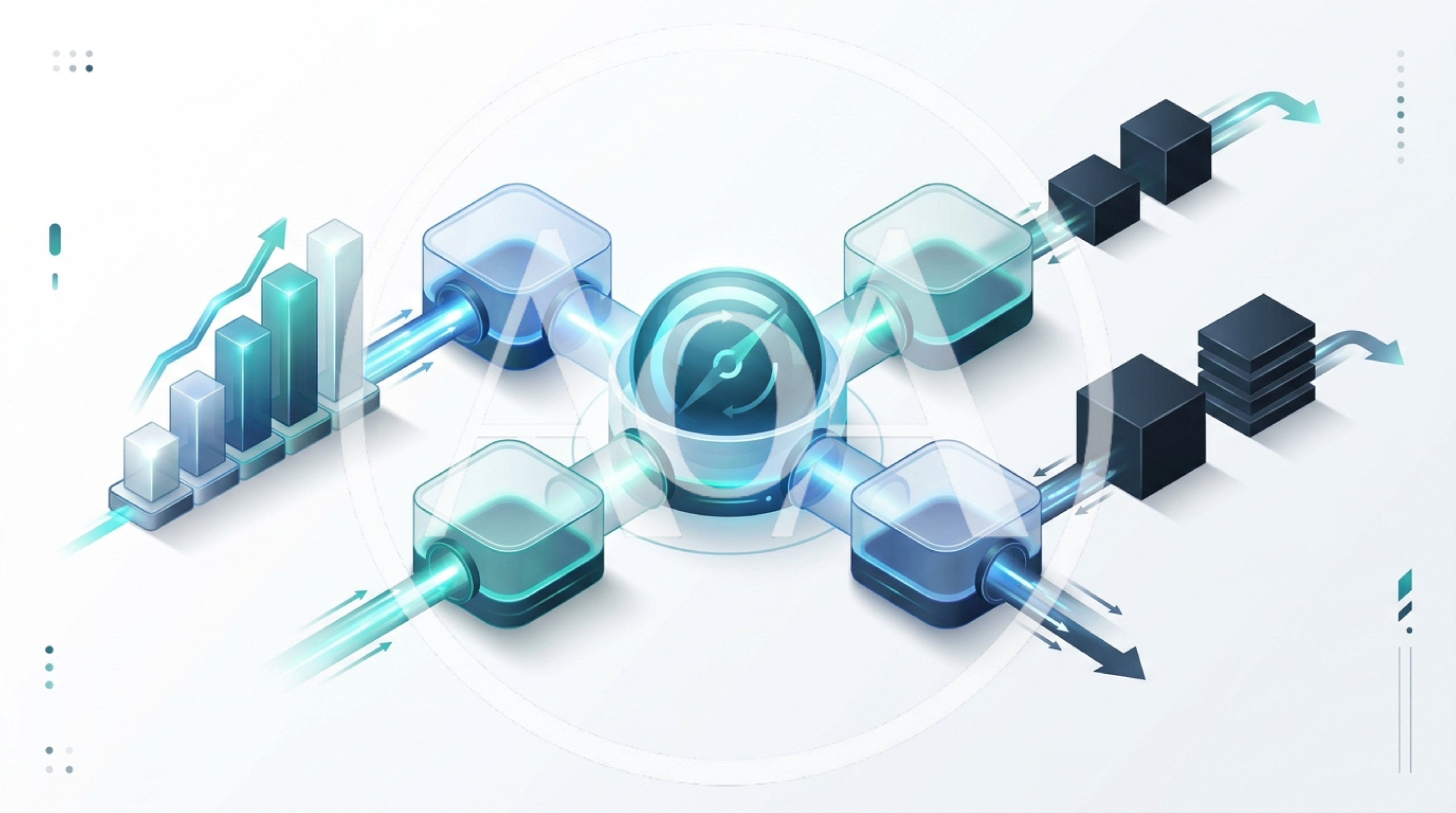 Abstract Data Processing And Analytics Flowchart