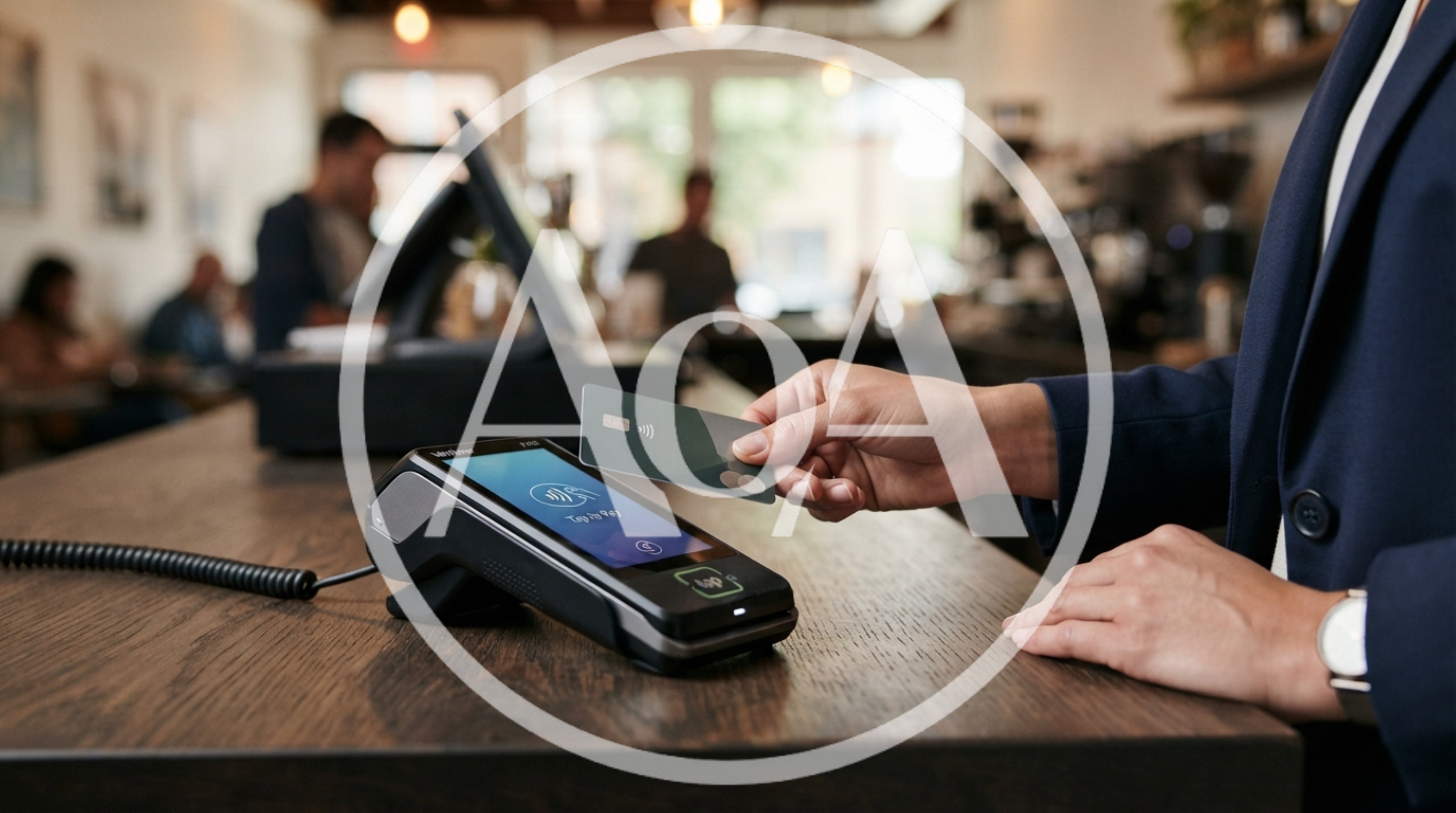 Customer Making Contactless Payment With Credit Card