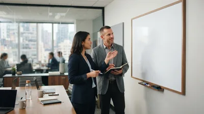 Business Professionals Collaborating During A Meeting
