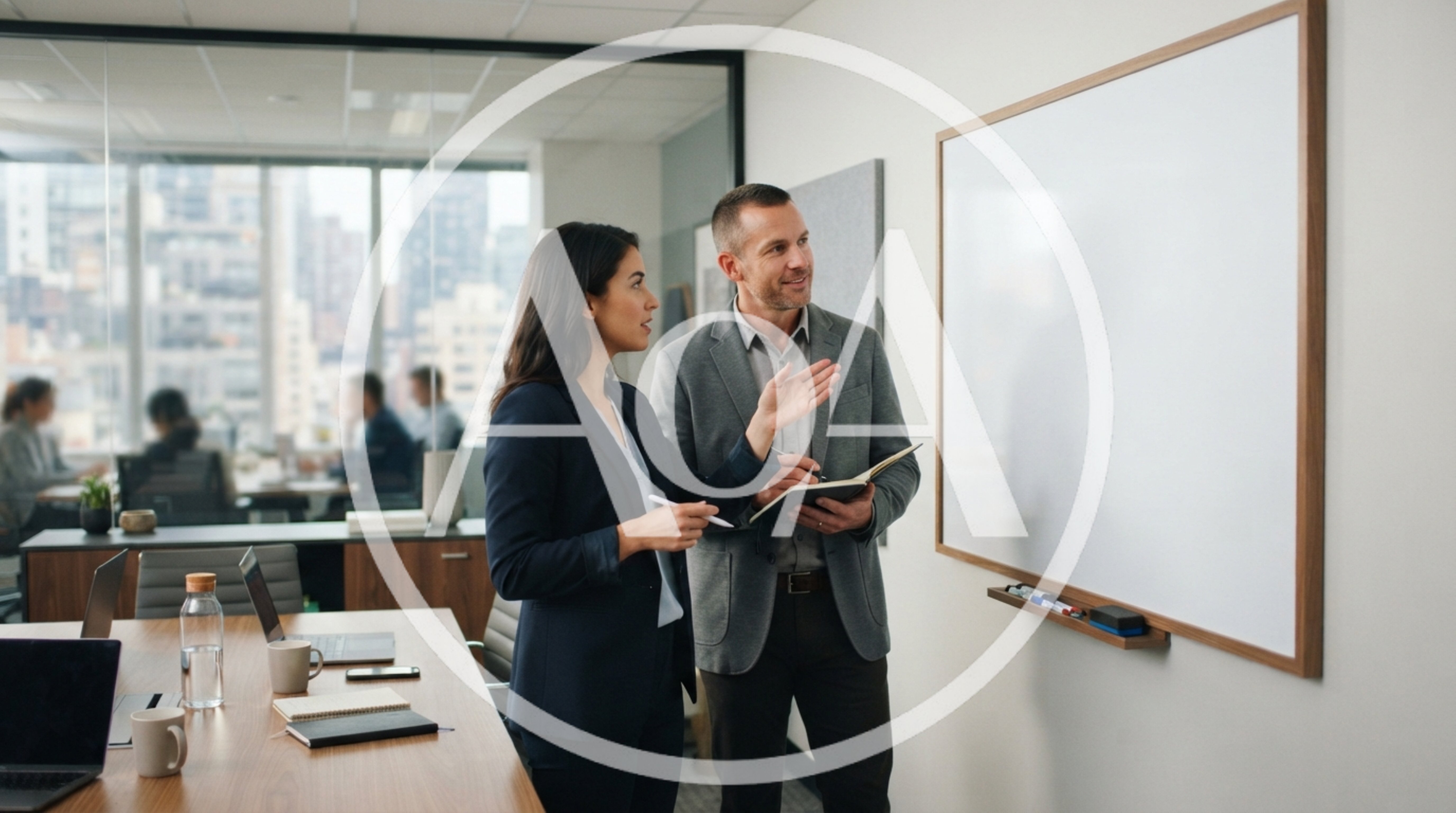 Business Professionals Collaborating During A Meeting