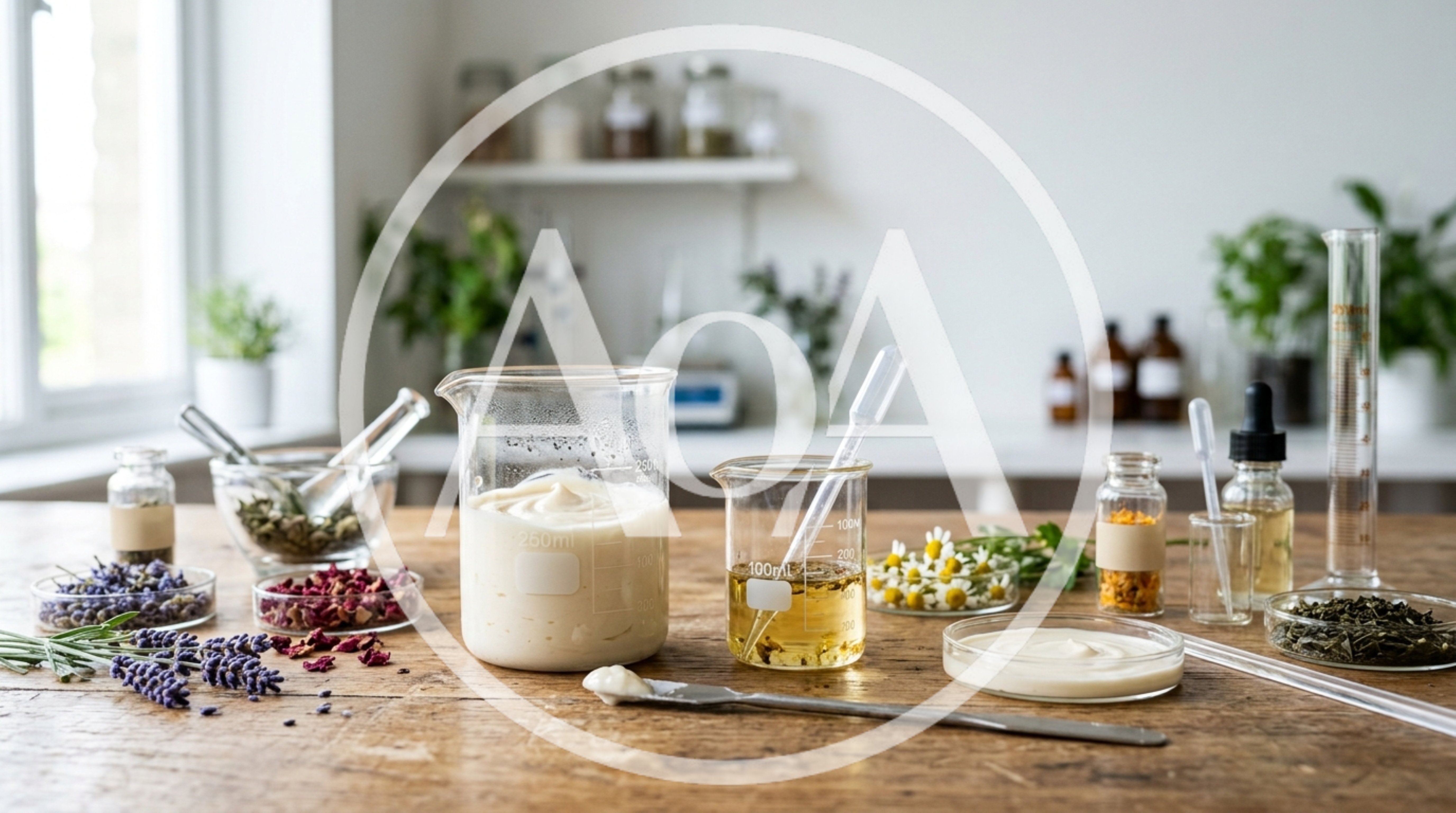 Natural Cosmetic Formulation In A Laboratory Setting