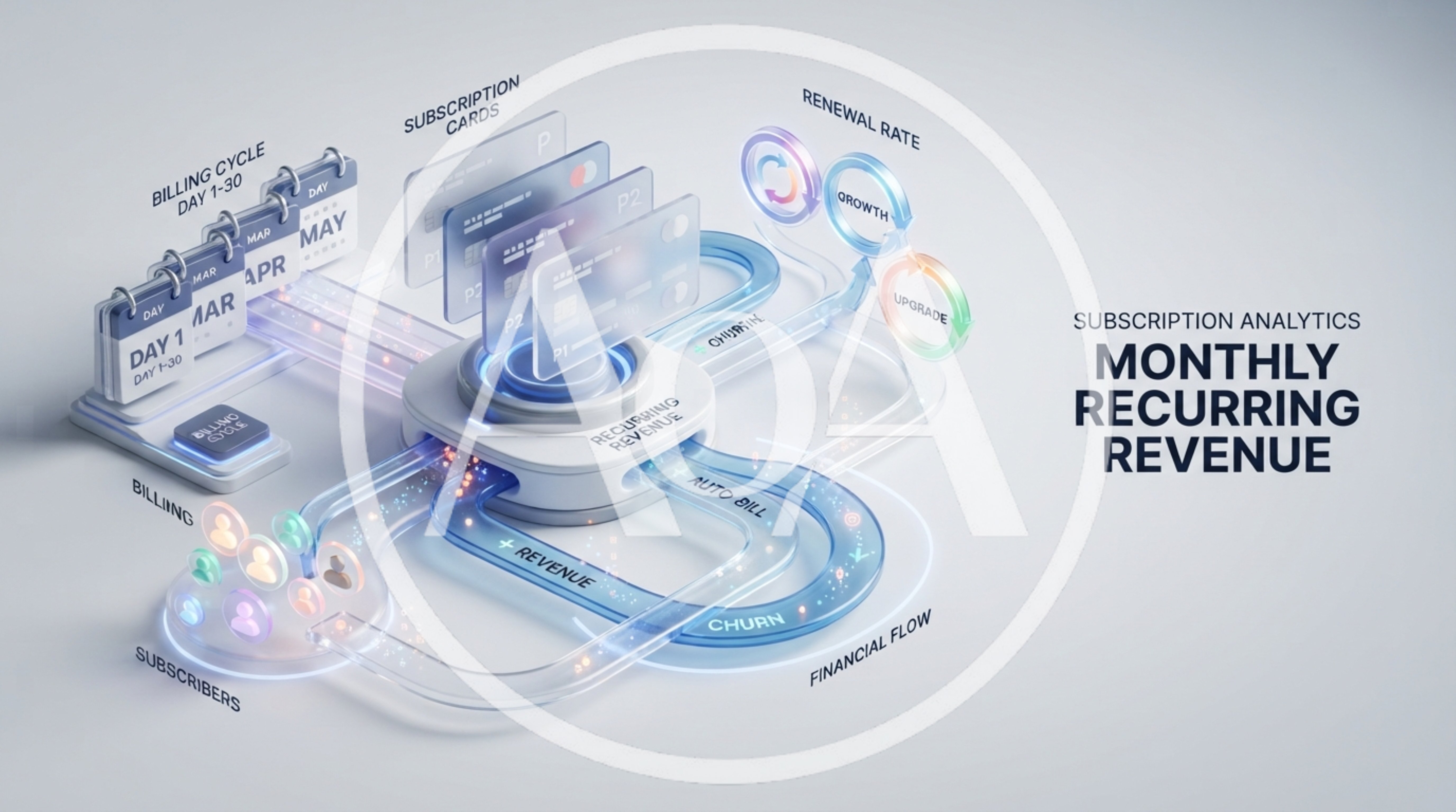Subscription Analytics Monthly Recurring Revenue Infographic
