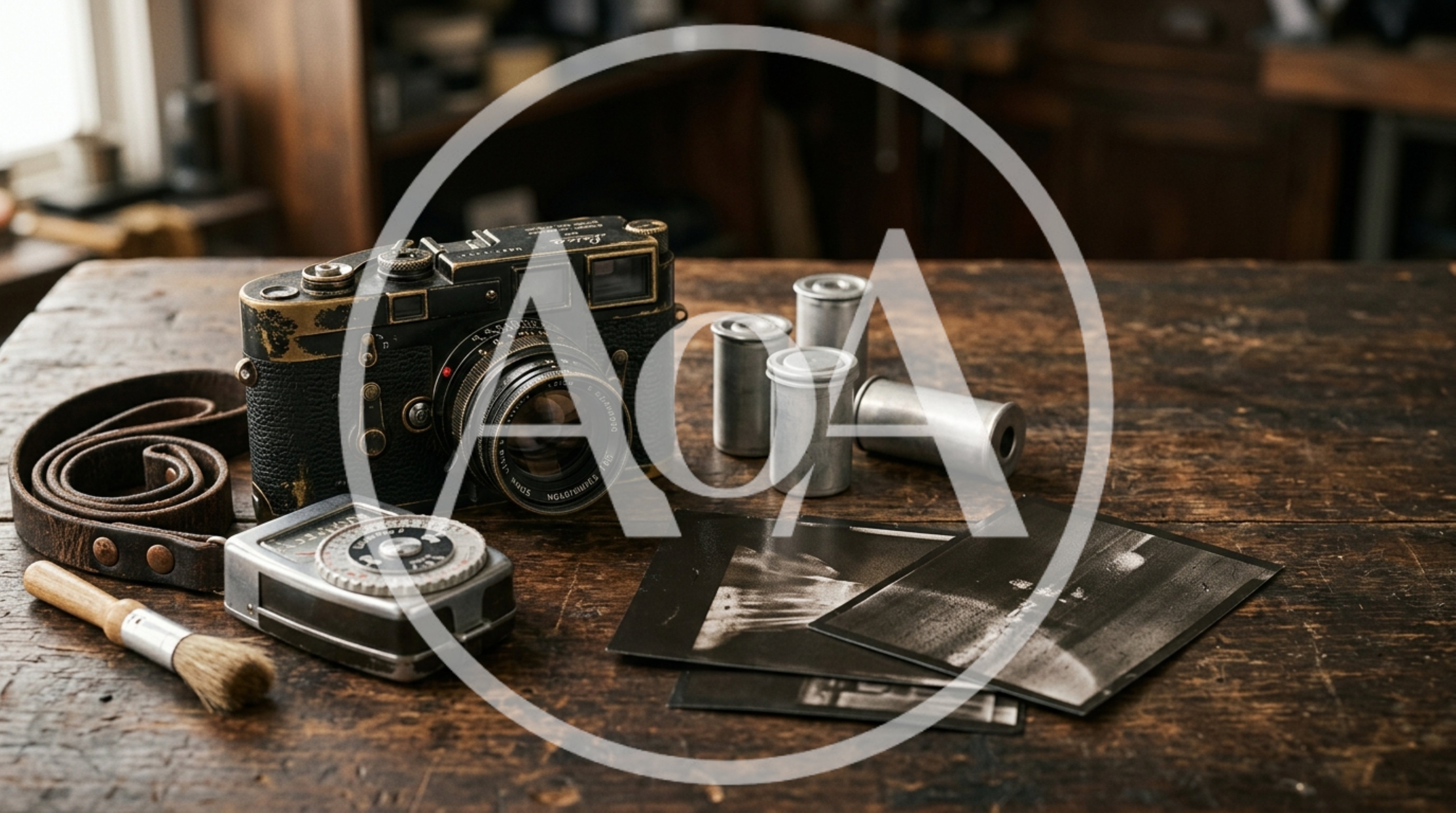 Vintage Leica Camera And Film Photography Equipment