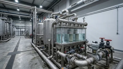 Industrial Water Filtration System In A Manufacturing Facility