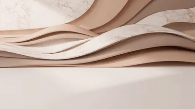 Abstract Wavy Marble Layers Moving In Soft Light