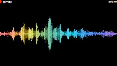 Colorful Digital Audio Waveform Visualizer Animation