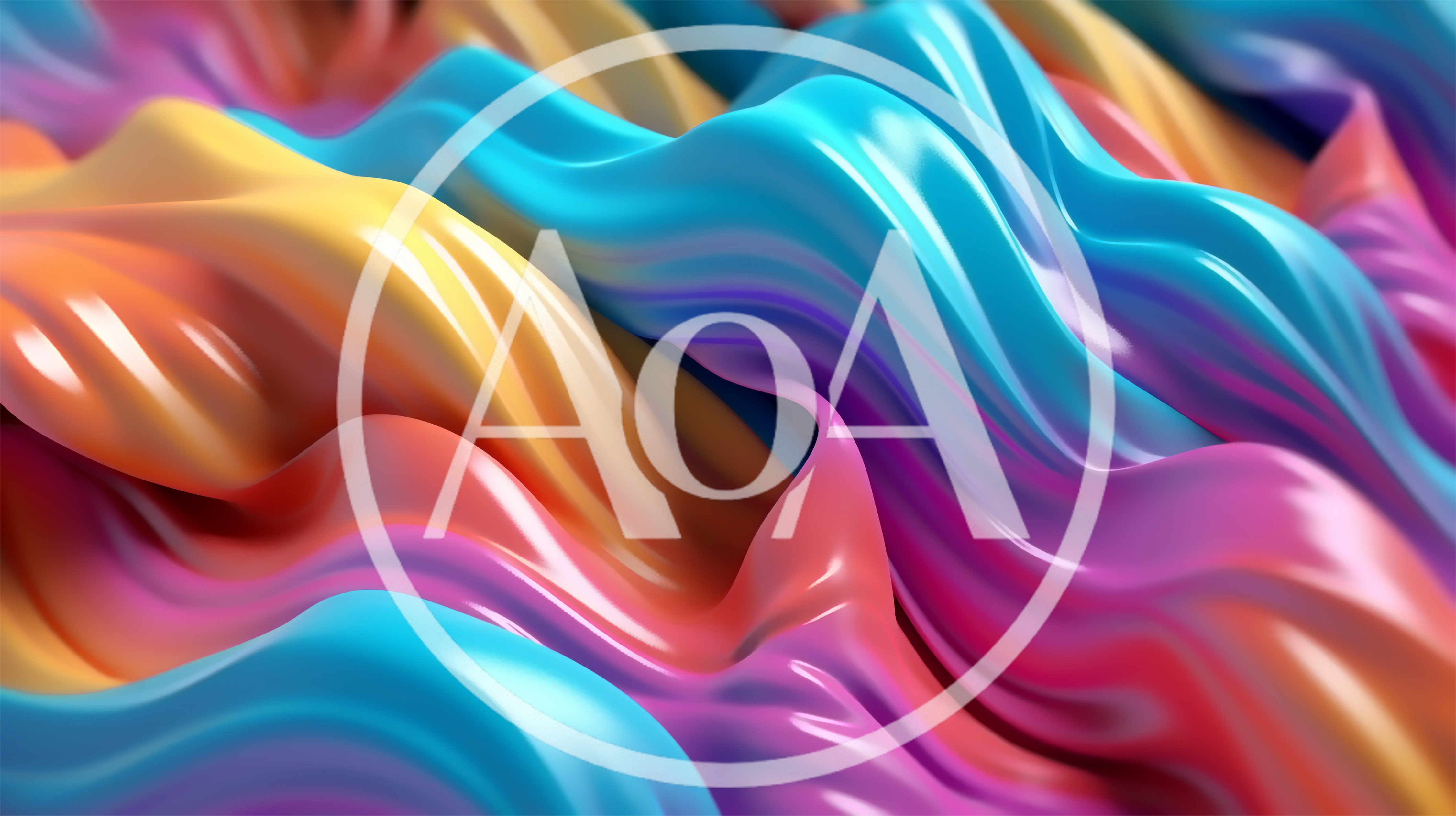 Abstract Flowing Liquid Waves With Vibrant Gradient Colors