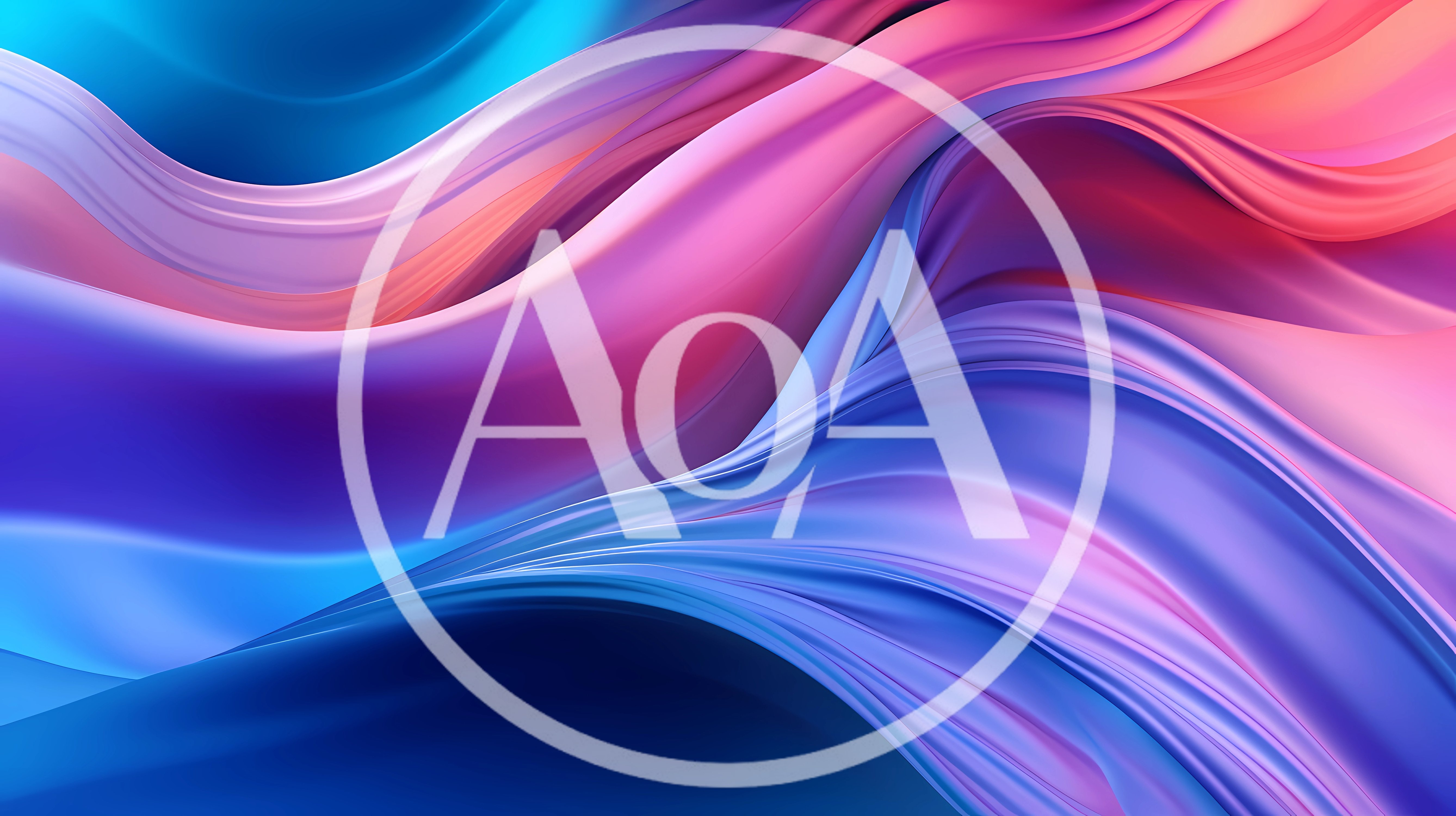 Abstract Fluid Waves With Vibrant Pink And Blue Gradients