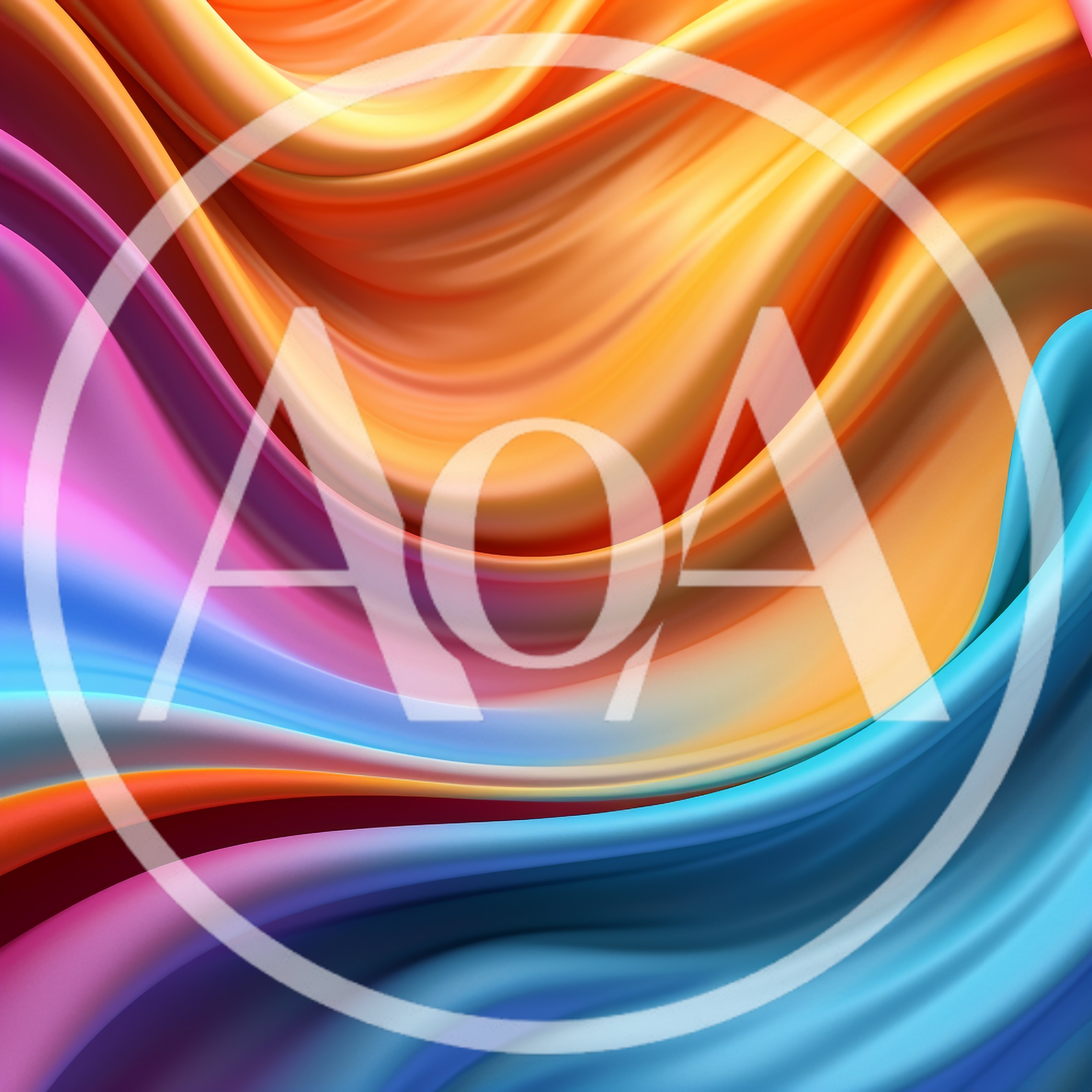 Abstract Fluid Waves With Vibrant Gradient Colors