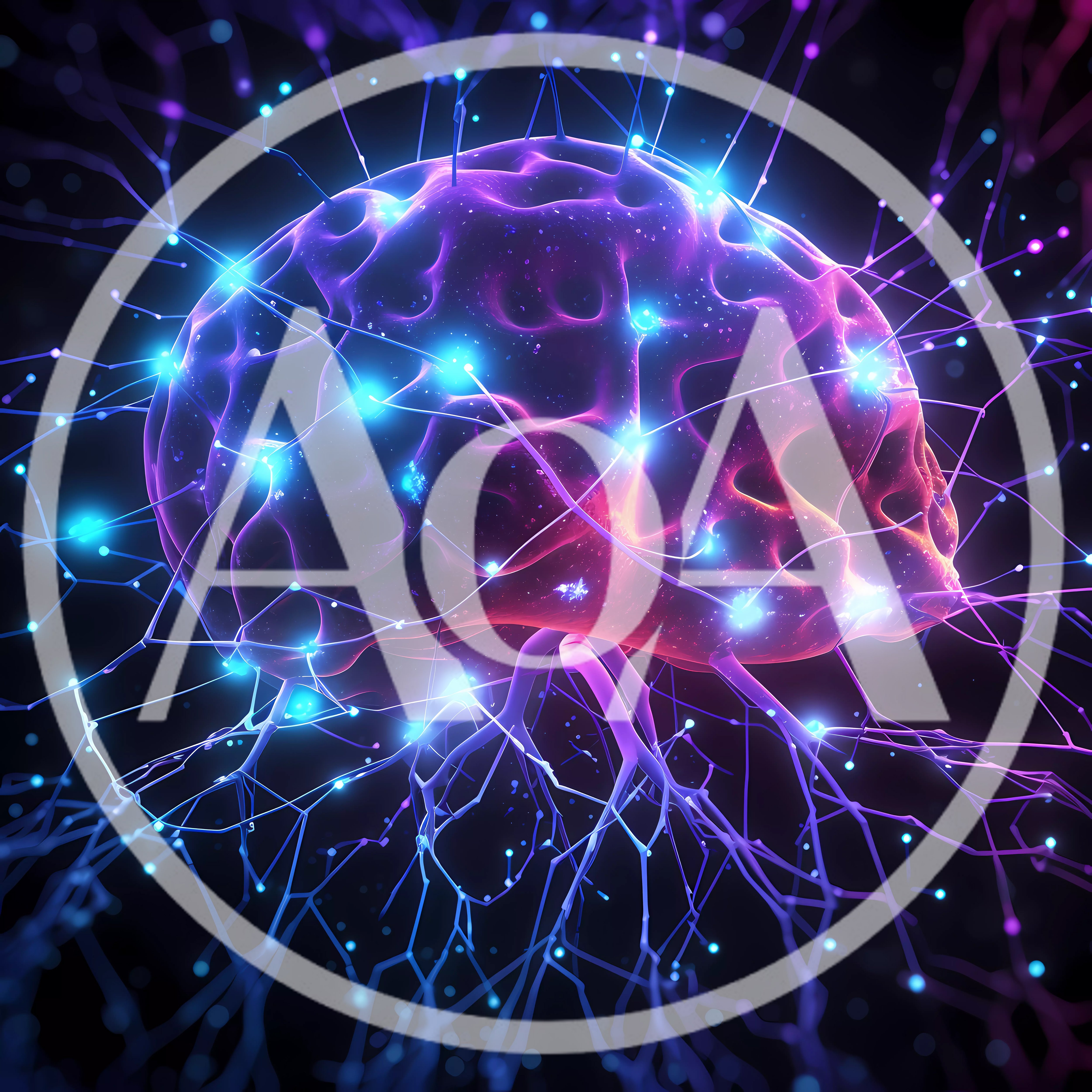 Digital Neural Network Brain Concept