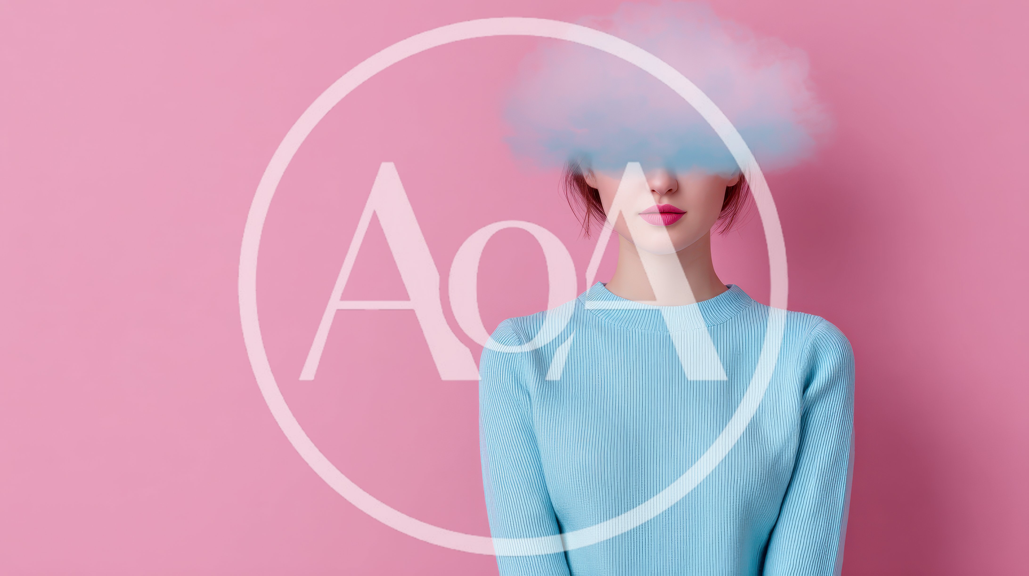 Woman With A Cloud Over Her Face