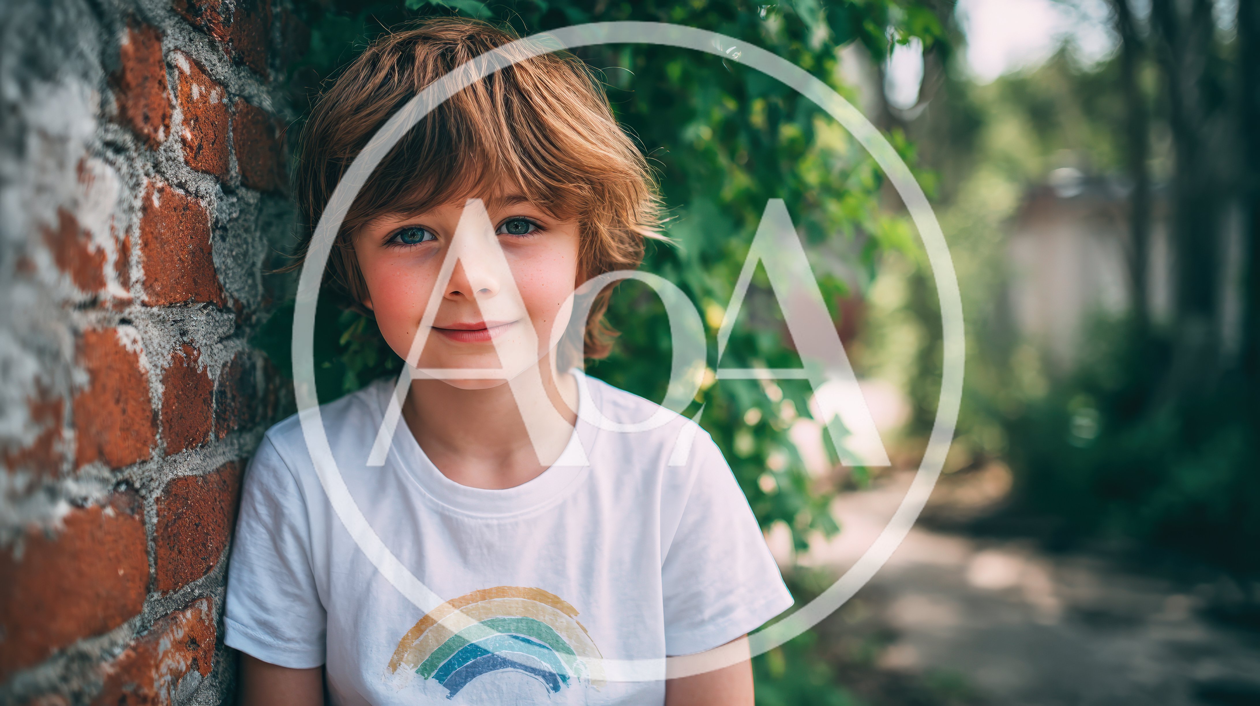 Portrait Of A Young Boy With Messy Hair