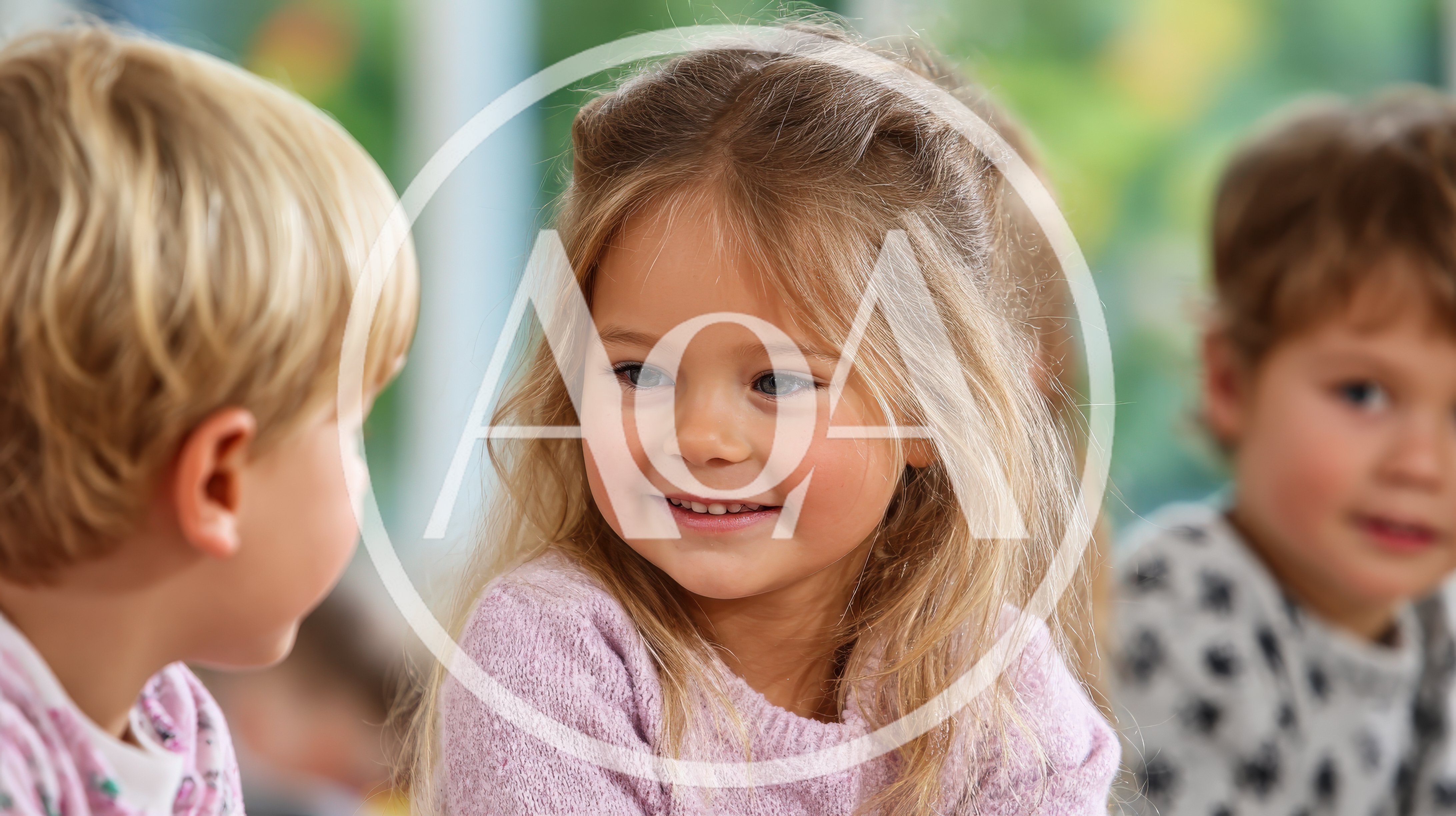 Preschool Children Interacting During Classroom Activity