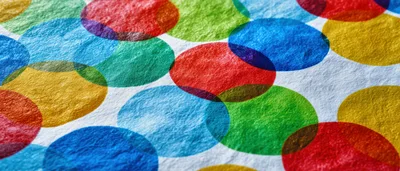 Abstract Pattern Of Overlapping Colorful Watercolor Circles