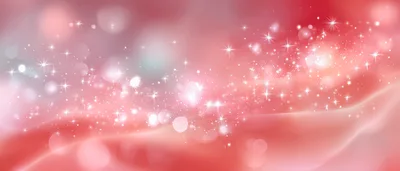 Abstract Red Background With Sparkling Stars And Bokeh