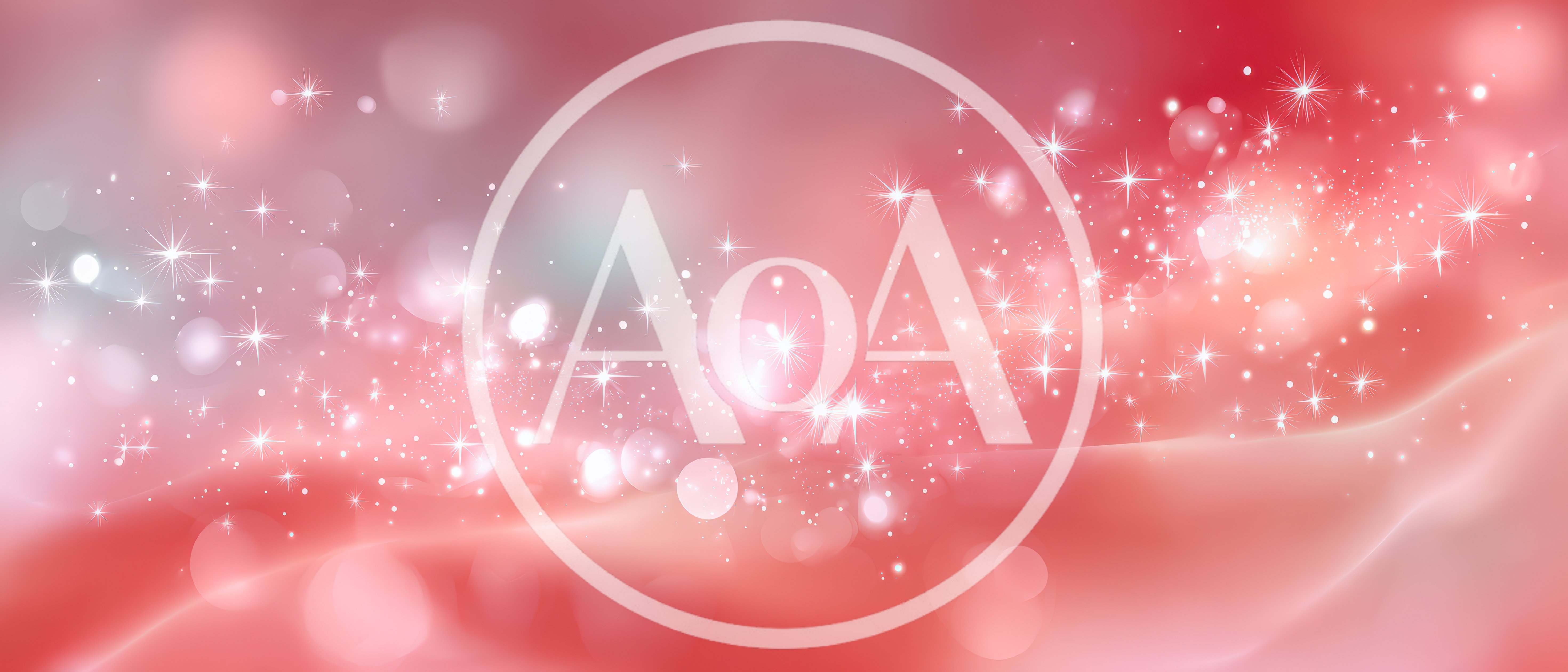 Abstract Red Background With Sparkling Stars And Bokeh