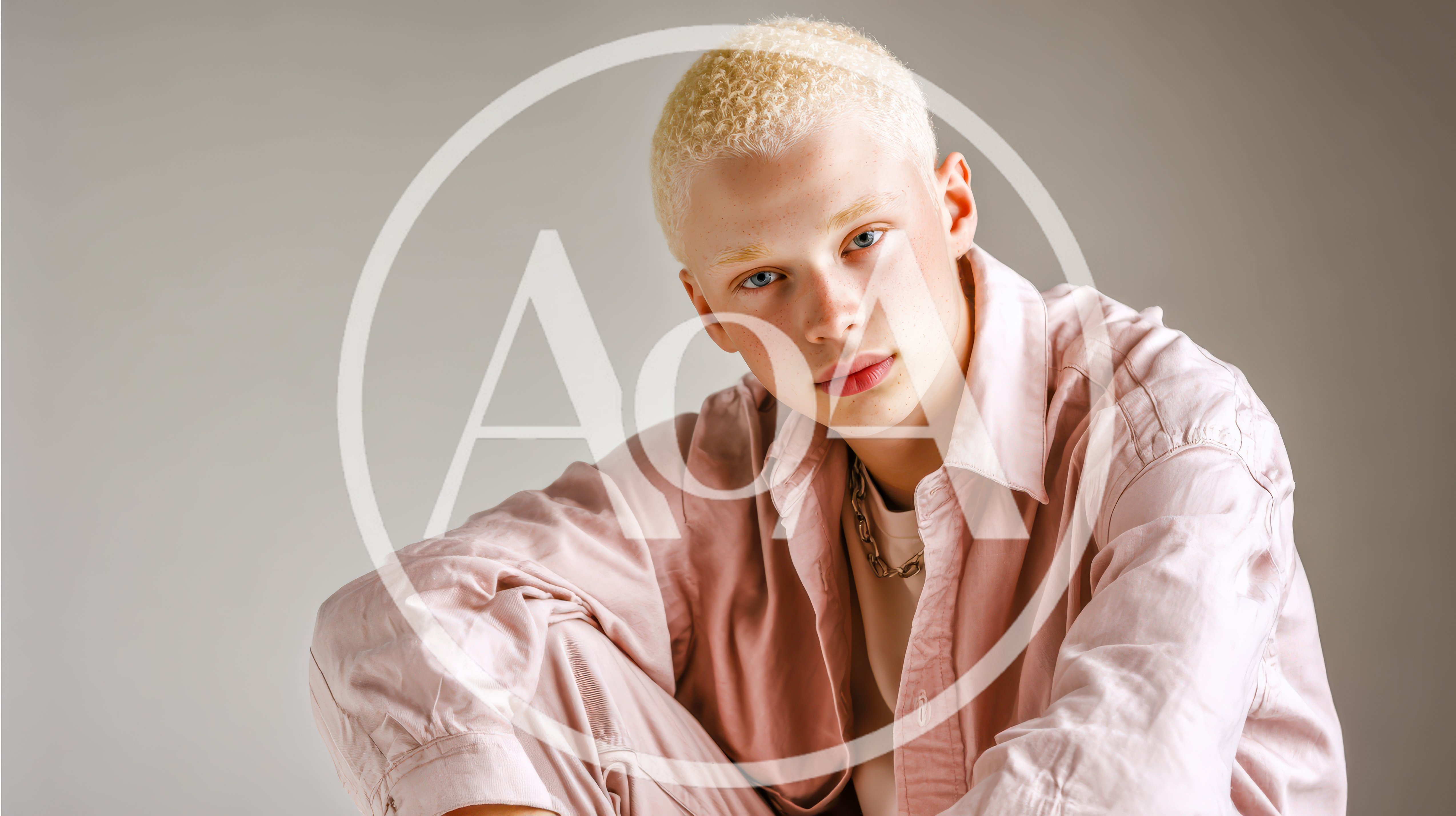 Portrait Of A Young Man With Albinism