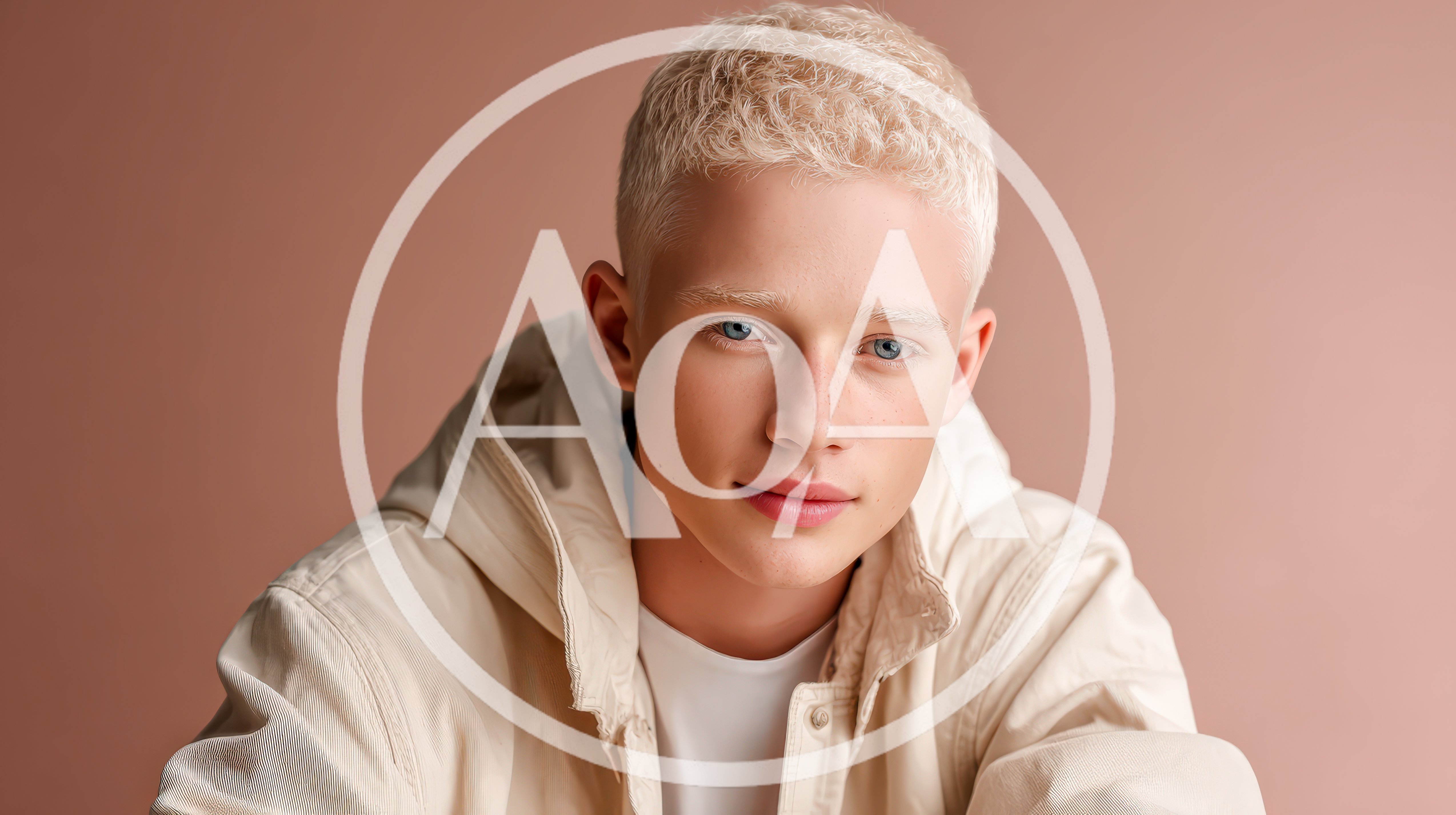 Portrait Of A Young Man With Albinism