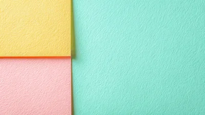 Abstract Background With Yellow Pink And Mint Paper
