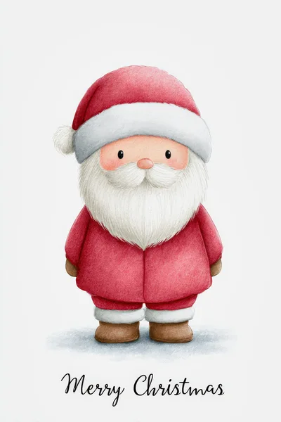 Cute Illustrated Santa Claus Character For Christmas