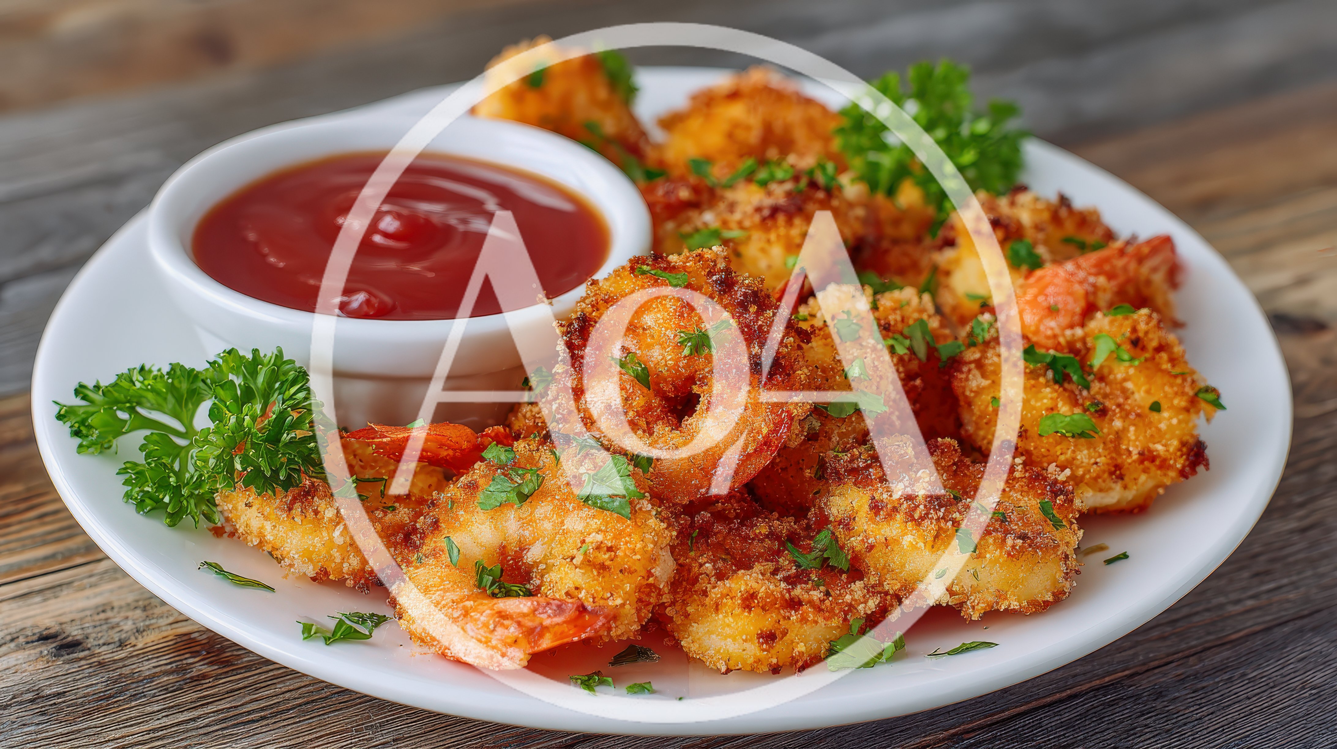 Crispy Breaded Fried Shrimp With Dipping Sauce