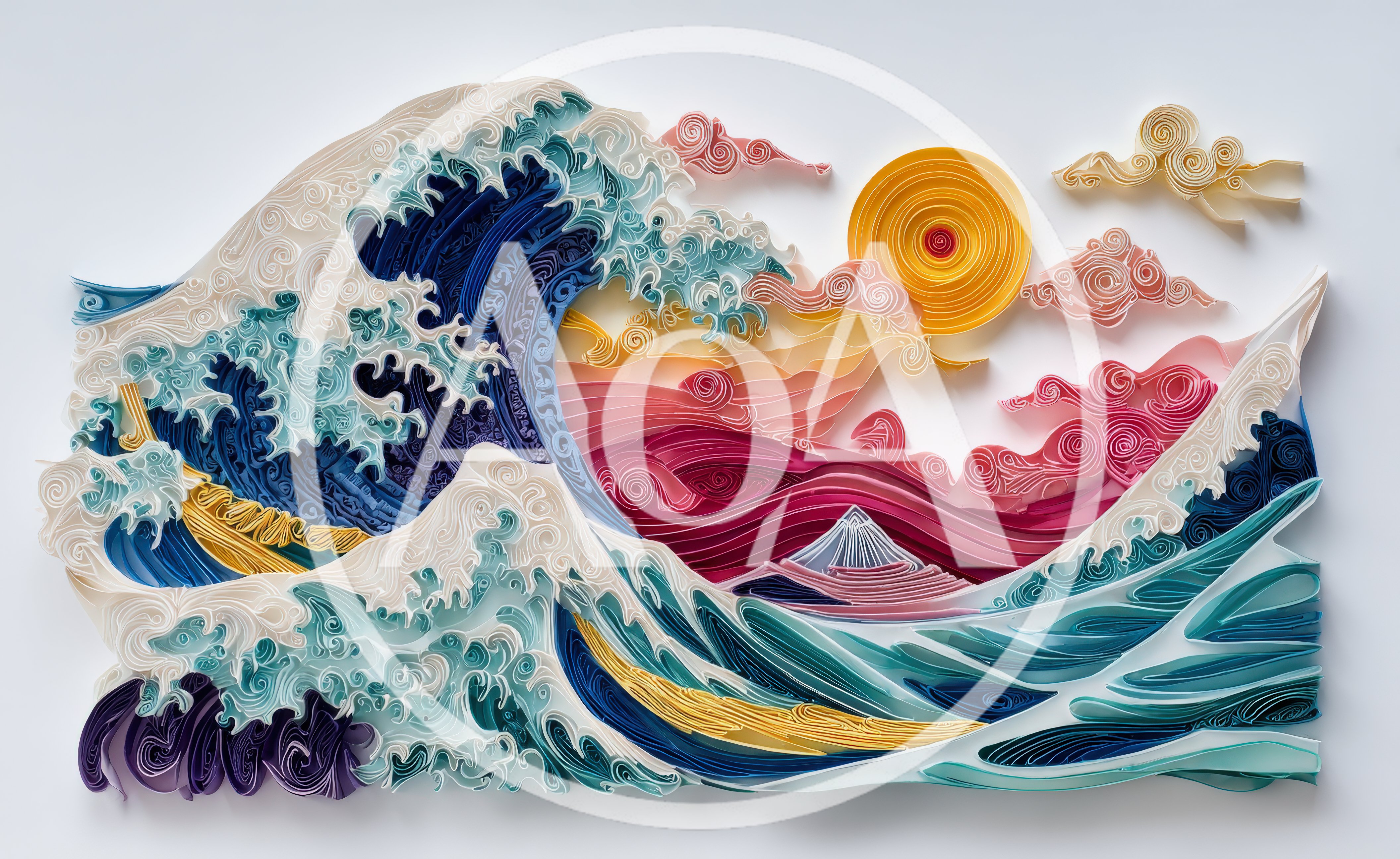 Paper Quilling Art Of The Great Wave