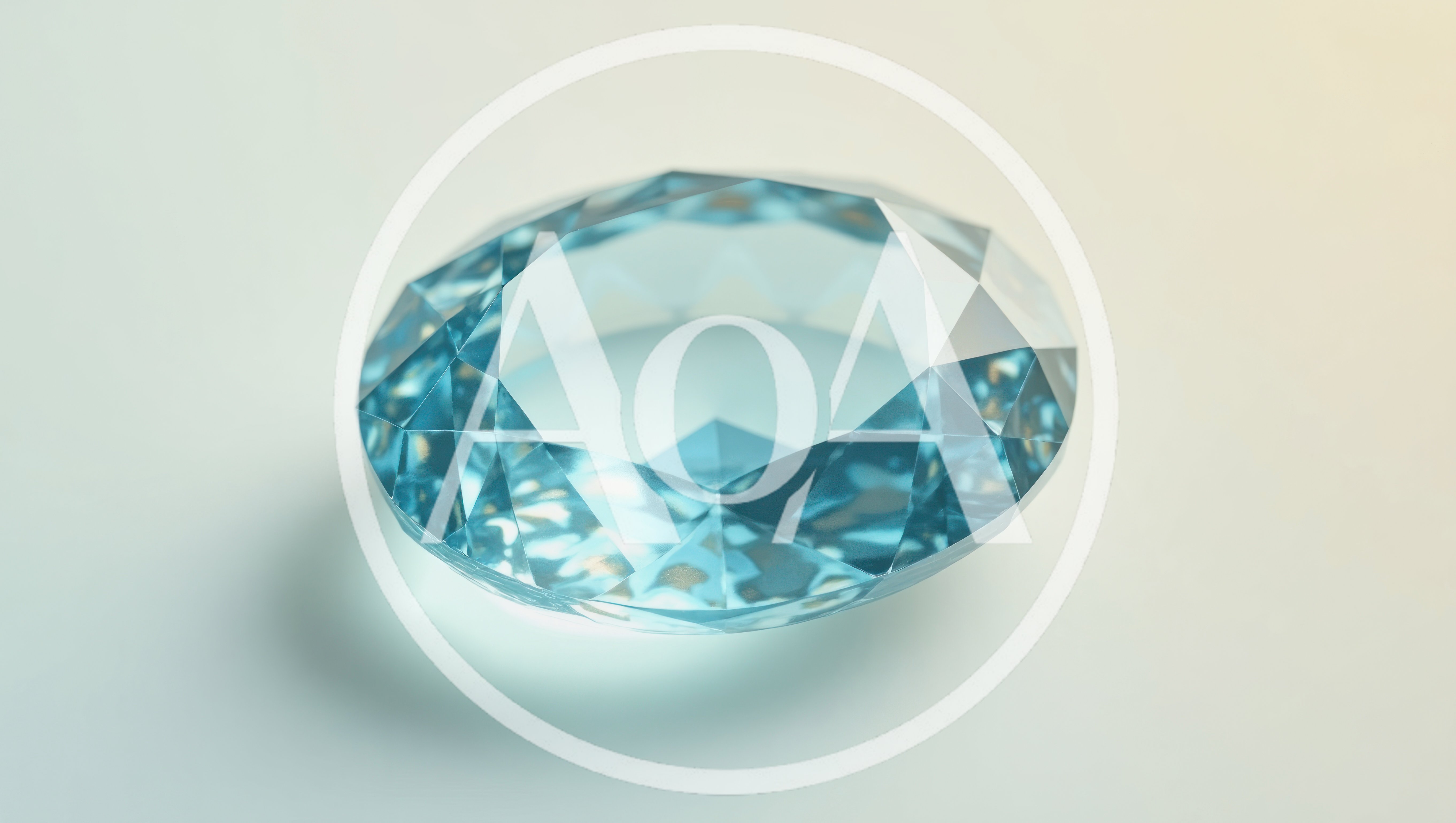 Single Oval Cut Blue Aquamarine Gemstone